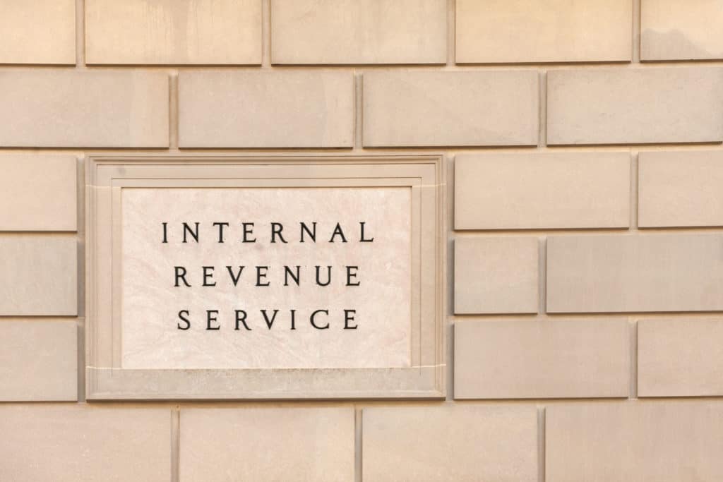 The IRS Says You Owe Them Money | IRS Building Plaque | Dale S. Goldberg, CPA 